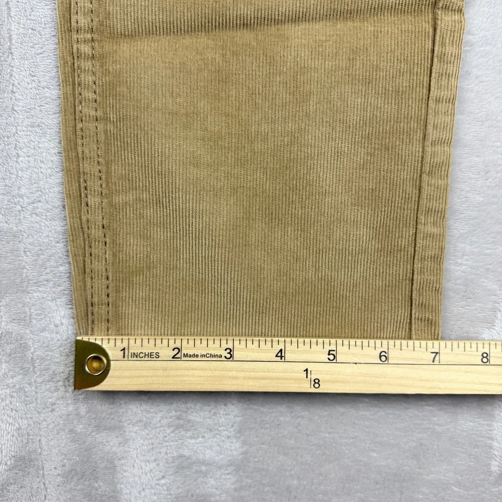 Old Navy Pants Men 35x30(29.75) Tan Brown Slim Built in Flex Corduroy Winter NWT